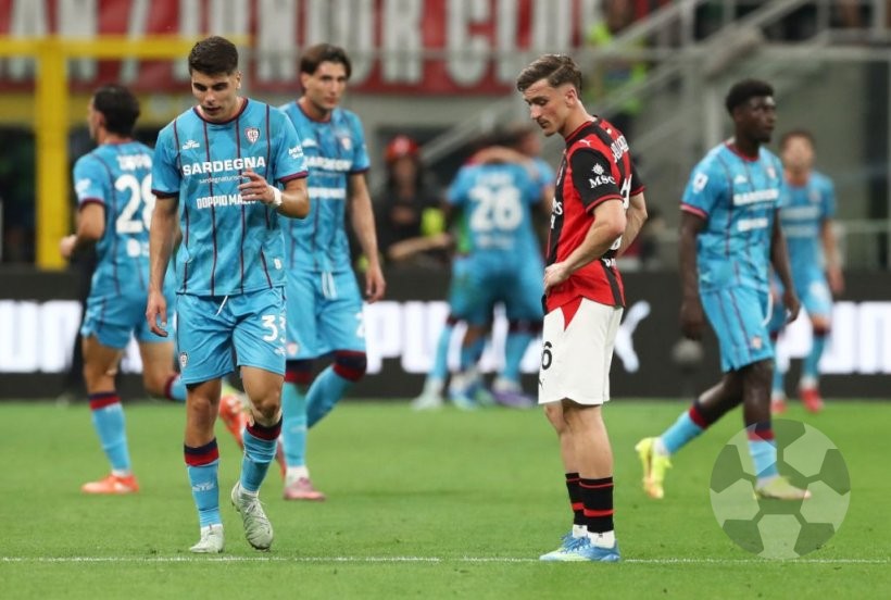 ميلان يفشل في التأهل - ميلان يسقط أمام كالياري: فشل التأهل لدوري الأبطال