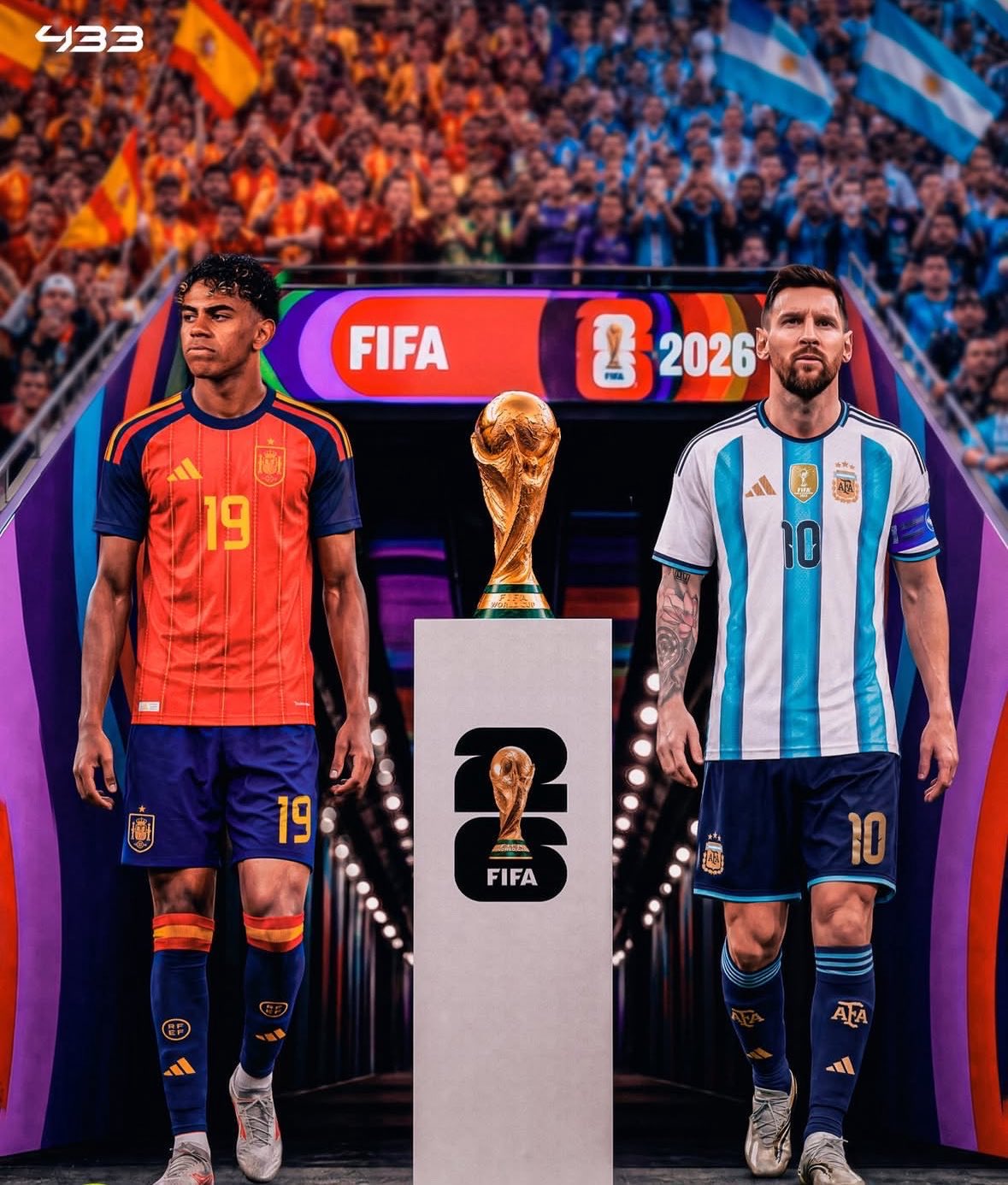 بث مباشر مباراة إسبانيا ضد الأرجنتين اليوم في نهائي كأس العالم 2026.. التشكيل الرسمي والقنوات الناقلة